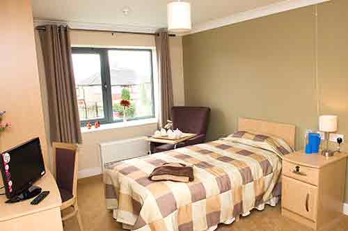 bedroom of acacia lodge care home moston manchester