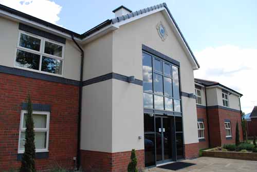 Facade of Acorn Lodge Care Home Warwickshire