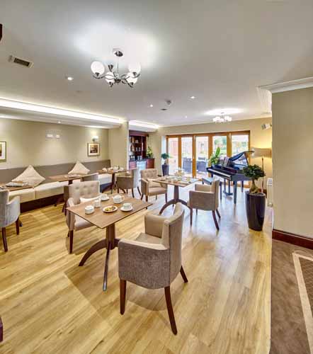 fine dining at Crispin Court Care Home in Stafford