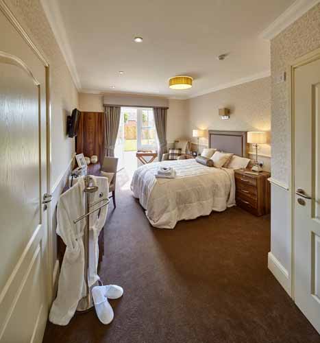 bedroom at Crispin Court Care Home in Stafford
