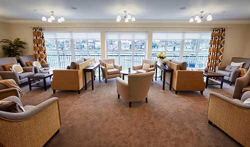 dementia care lounge at Darwin Court Care Home Wellingborough
