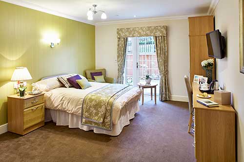 Bedroom at Darwin Court Care Home Wellingborough