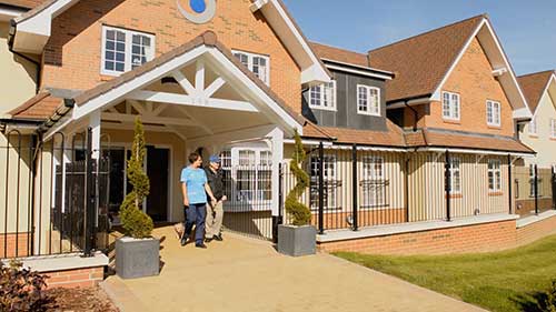 residents out and about at Darwin Court Care Home Wellingborough