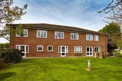 garden of Elvy Court Nursing Home Sittingbourne Kent