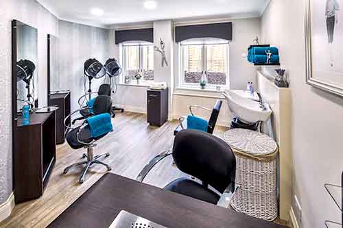 hair salon lounge Elvy Court Nursing care home Sittingbourne Kent