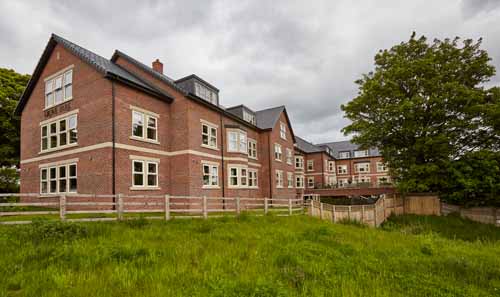 entrance of Grove Park Private Care Home in Leeds