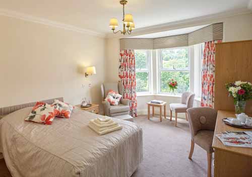 bedroom at Grove Park Private Care Home