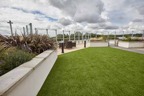 roof garden at our care home in Tile Hill