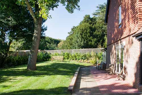 garden at Merlin Court Care Private Home Wiltshire