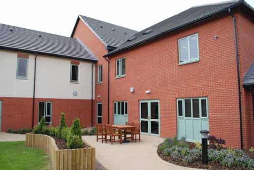 Garden of Residential Newcross Care Home in Wolverhampton