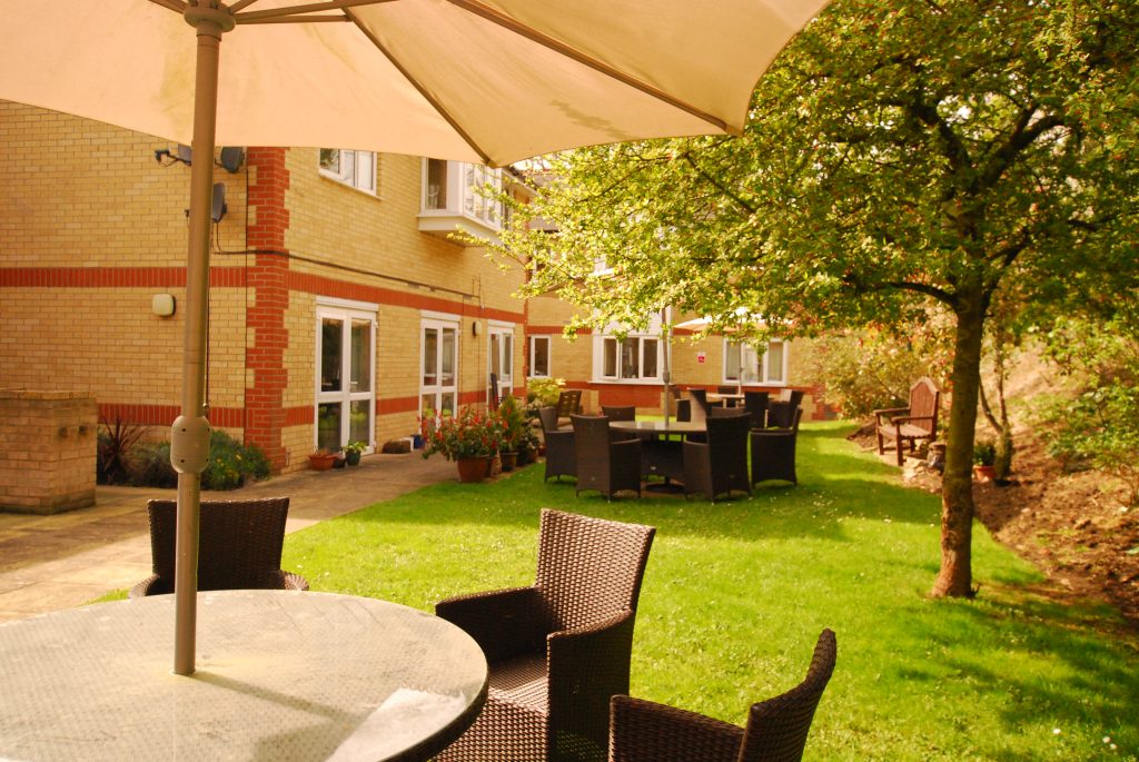 garden of Priory Court Residential Care Home