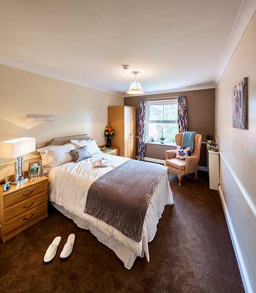 Bedroom Rowan Court Residential Care Home Newcastle Under Lyme