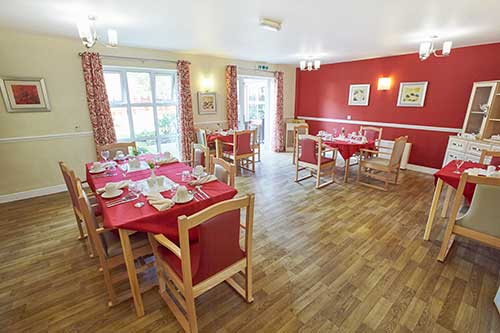 dining room at Amarna Care Home in York