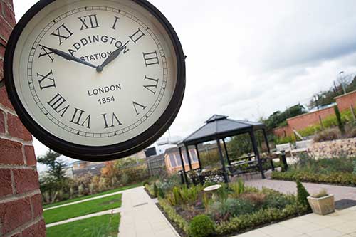 garden at Spencer House dementia Private Care Home in Northampton