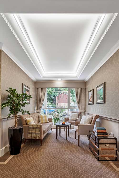 lounges Astbury Manor Residential Care Home in Bracknell Berkshire