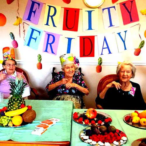 birthday celebrations at our care homes